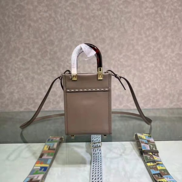 Fendi Mini Sunshine Shopper Grey - Image 6