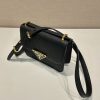 Prada Embleme Saffiano Shoulder Bag 1BD320 Black - Image 8
