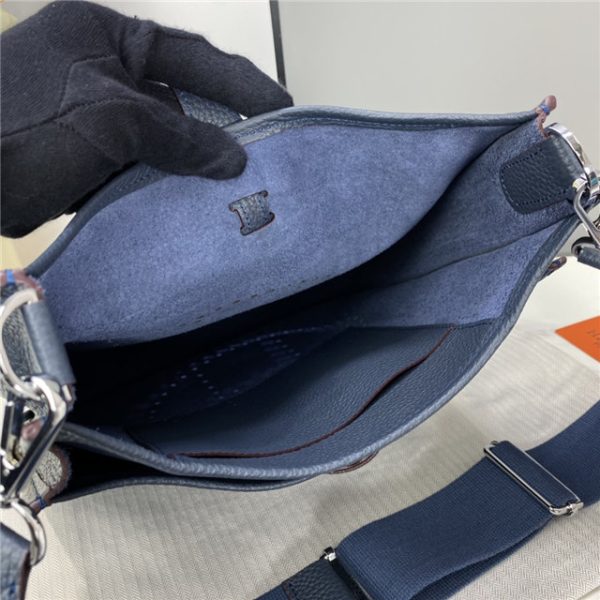 Hermes Evelyne PM Shoulder Bag 1189 Dark Blue Clemence Original leather - Image 3