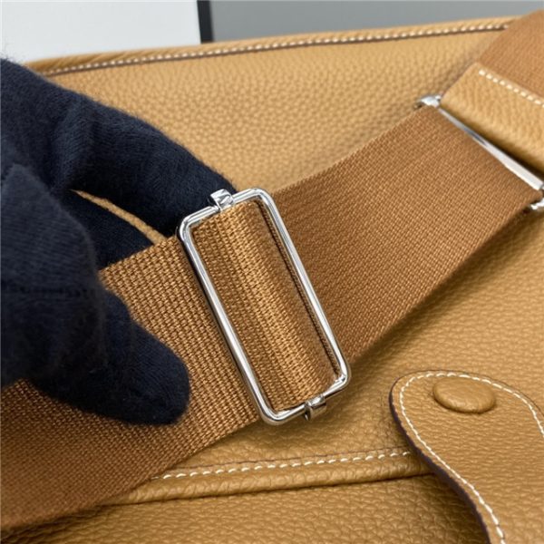 Hermes Evelyne PM Shoulder Bag 1189 Tan Clemence Original leather - Image 5