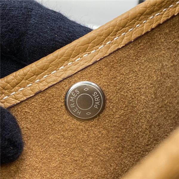 Hermes Evelyne PM Shoulder Bag 1189 Tan Clemence Original leather - Image 3