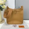 Hermes Evelyne PM Shoulder Bag 1189 Tan Clemence Original leather - Image 12