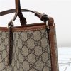 Gucci GG Emblem Small Tote Bag 815214 Brown - Image 5