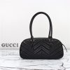 Gucci GG Marmont Medium Top Handle Bag 795218 Black - Image 8