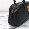 Gucci GG Marmont Medium Top Handle Bag 795218 Black - Image 4