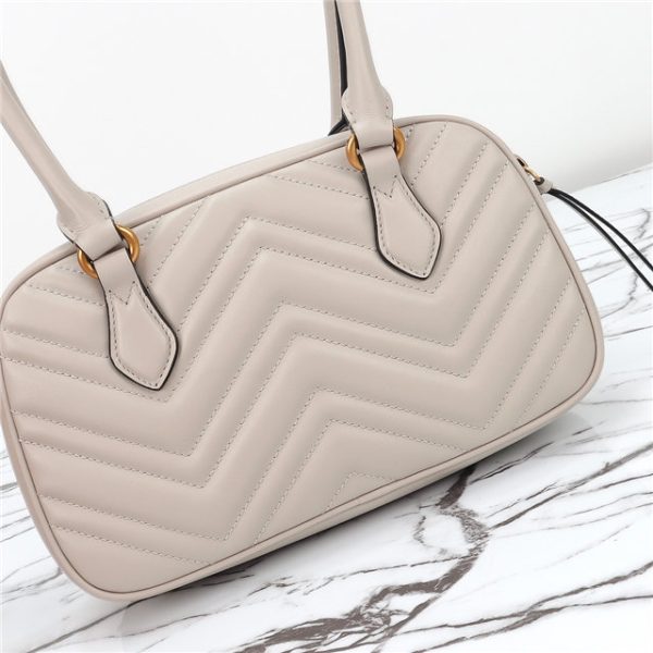 Gucci GG Marmont Small Top Handle Bag 795199 Light grey - Image 4