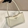 Prada Medium Leather Handbag 1BA444 White - Image 10
