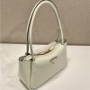 Prada Medium Leather Handbag 1BA444 White - Image 9