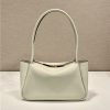 Prada Medium Leather Handbag 1BA444 White - Image 8