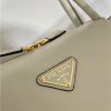 Prada Medium Leather Handbag 1BA444 White - Image 5