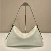 Prada Prada Aimee Large Leather Shoulder Bag 1BC228 White - Image 9