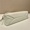 Prada Prada Aimee Large Leather Shoulder Bag 1BC228 White - Image 8