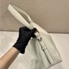 Prada Prada Aimee Large Leather Shoulder Bag 1BC228 White - Image 7