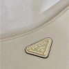 Prada Prada Aimee Large Leather Shoulder Bag 1BC228 White - Image 6