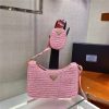 Prada Re-Edition 2005 Raffia Bag 1BH204 Pink
